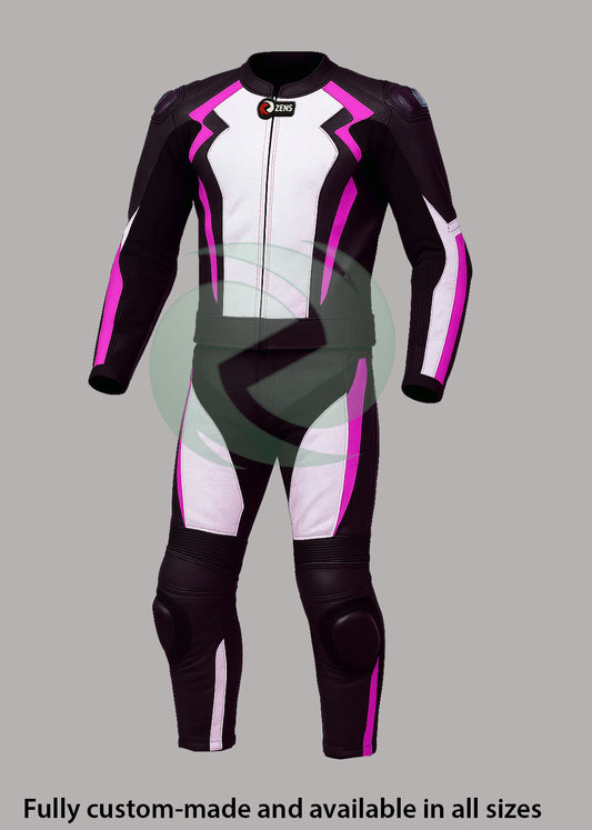 2 Piece Fully Custom Made Moterbike Leather Suit