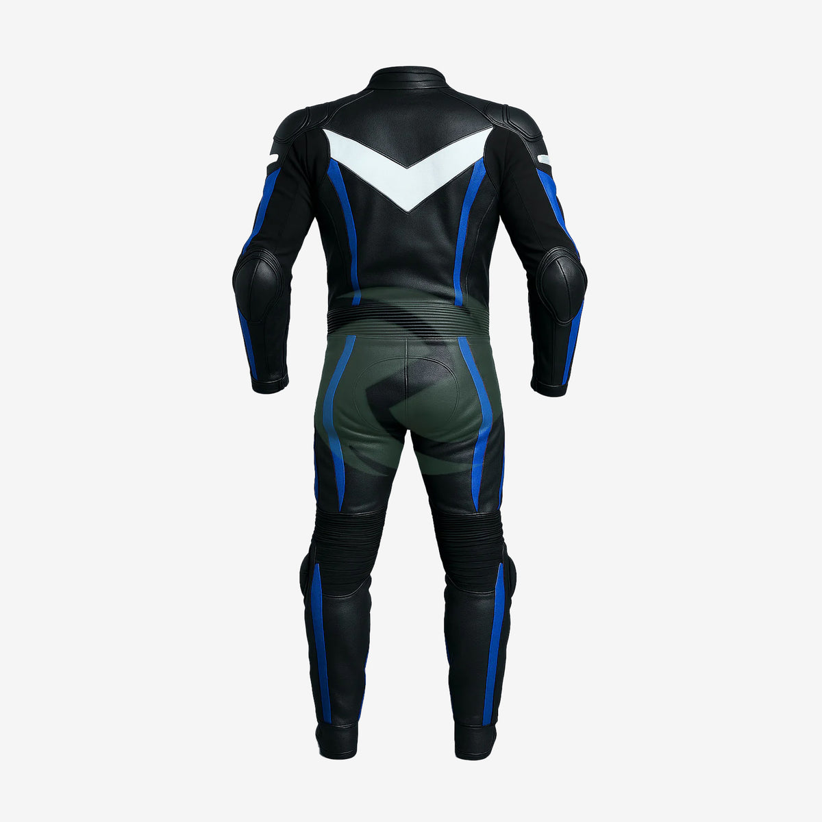 Z MOTO Veteran leather motorcycle racing suit back view