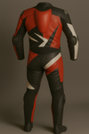 Red Moter Bike Leather suit