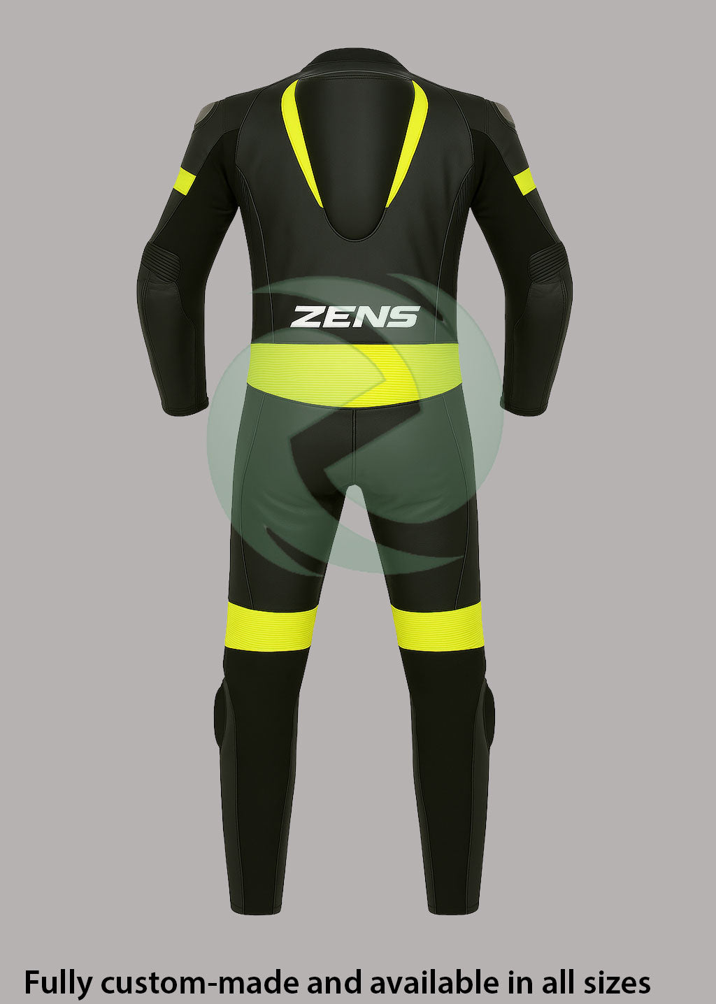 ZENS ShadowStrike Black & Yellow Custom Leather Suit