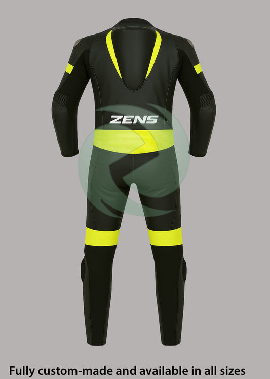 ZENS ShadowStrike Black & Yellow Custom Leather Suit