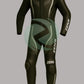 Premium Black 2-Piece Motorbike Leather Suit