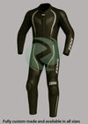 Premium Black 2-Piece Motorbike Leather Suit