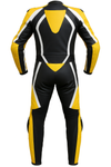 High-Viz Yellow & Black 1-Piece Motorbike Race Suit