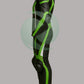 High-Viz Neon Green & Black 1-Piece Motorbike Race Suit
