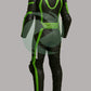 High-Viz Neon Green & Black 1-Piece Motorbike Race Suit