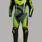 Dynamic Neon Green & Black 1-Piece Motorbike Race Suit