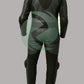Stealth Black & Grey 1-Piece Motorbike Leather Race Suit