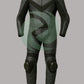 Stealth Black & Grey 1-Piece Motorbike Leather Race Suit