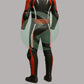 Stealth Black & Red 1-Piece Motorbike Race Suit