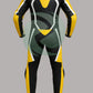 High-Viz Yellow & Black 1-Piece Motorbike Race Suit