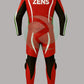 Dynamic Red & Black 2-Piece Motorbike Leather Suit