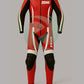 Dynamic Red & Black 2-Piece Motorbike Leather Suit