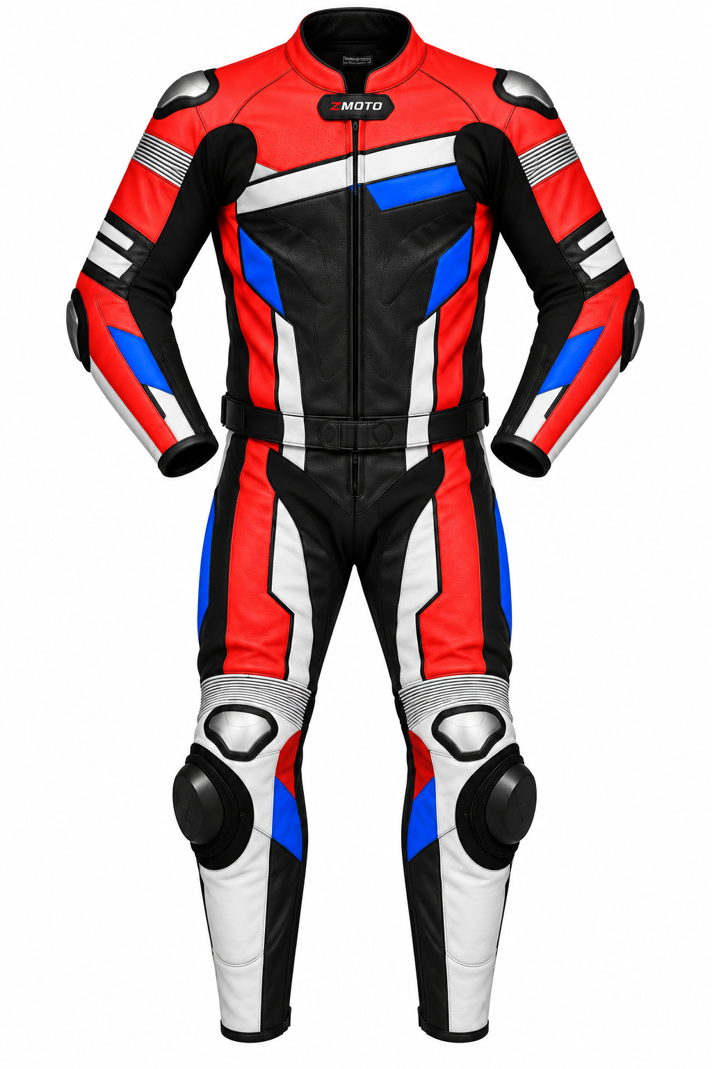 ZMOTO 2 Piece Custom Motorcycle Leather Racing Suit – Made to Measure