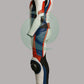 High-Viz White, Red & Blue 1-Piece Motorbike Race Suit