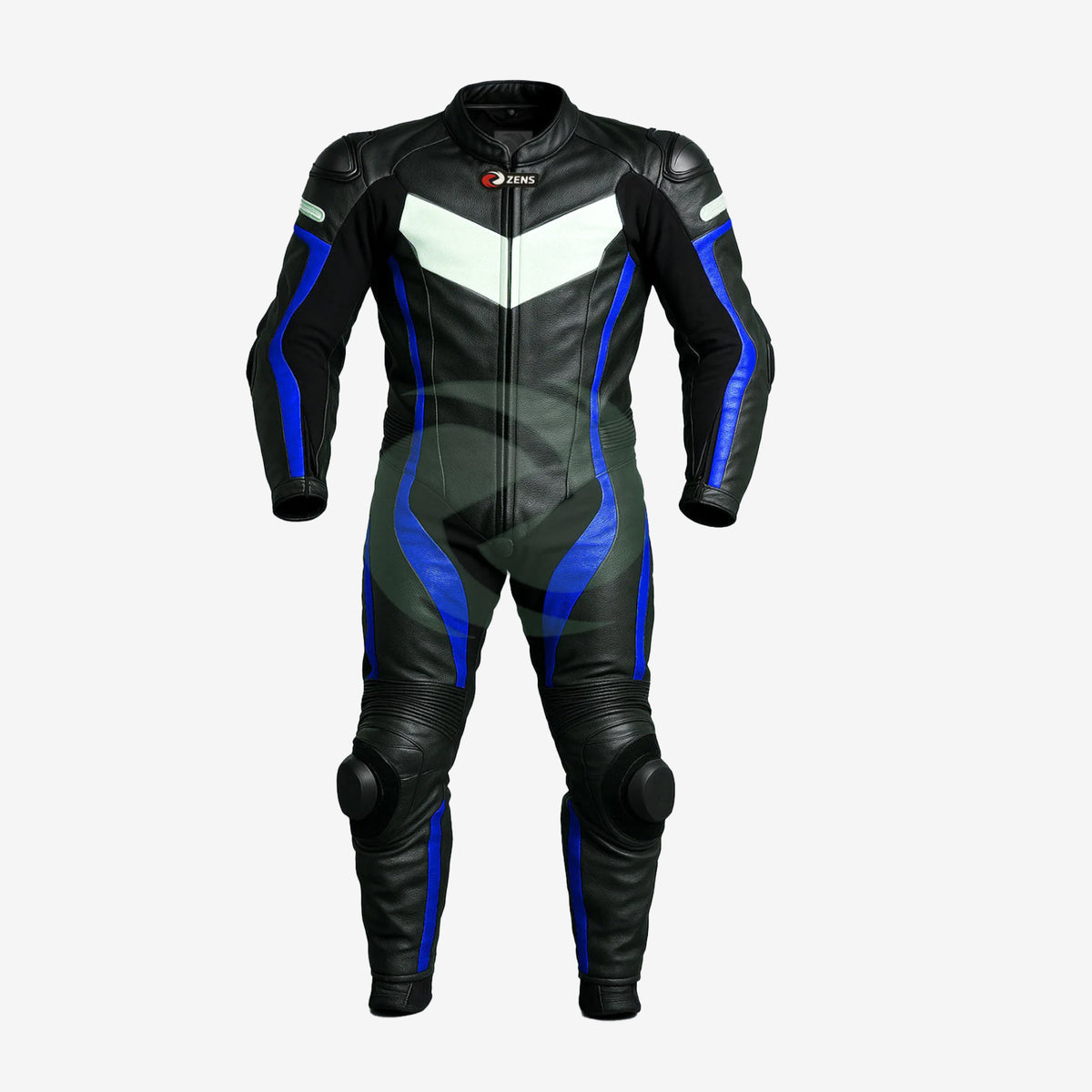 Z MOTO Veteran leather motorcycle racing suit front view
